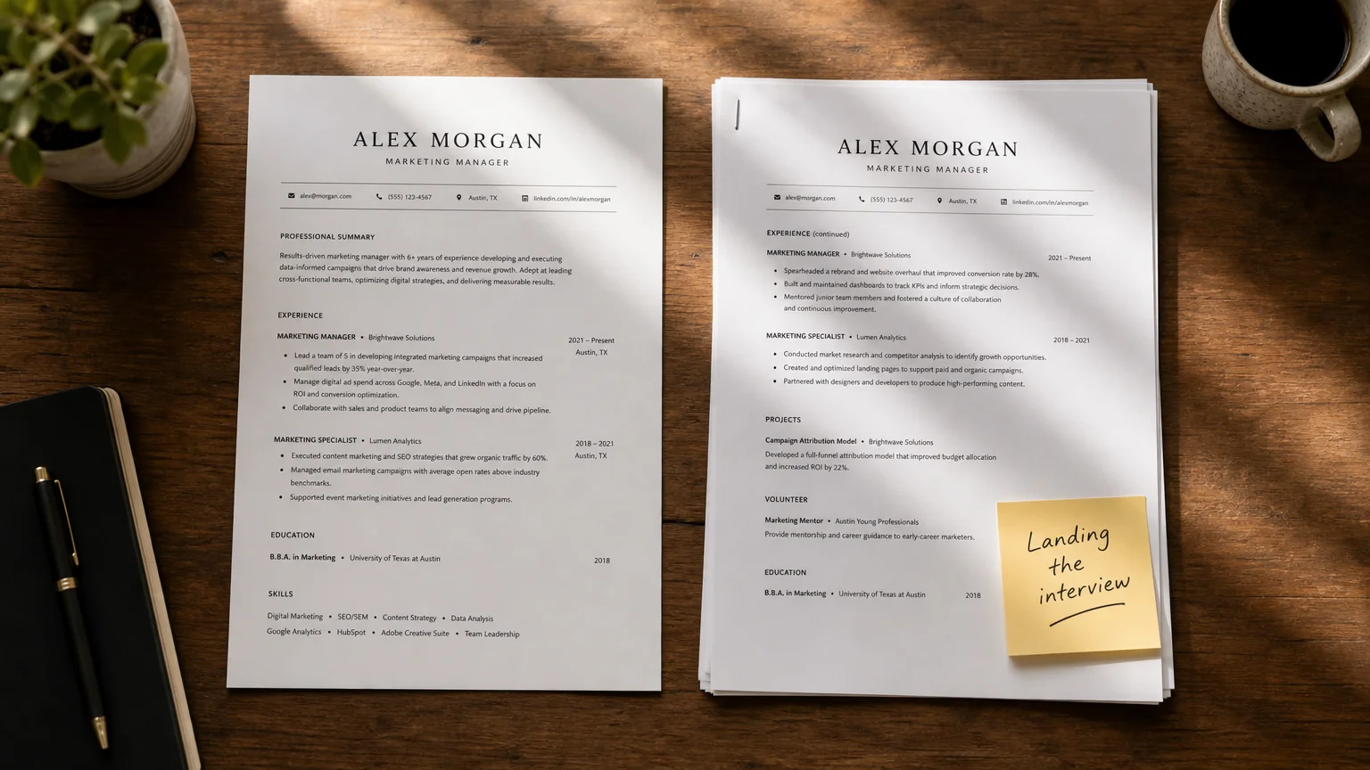 Featured image for How Long Should a Resume Be? 1 vs 2 Pages (2026)